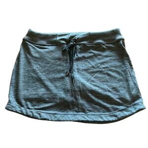 Z by Zobha Woman Size L Gray Marled Knit Skort Sporty Mini Athleisure